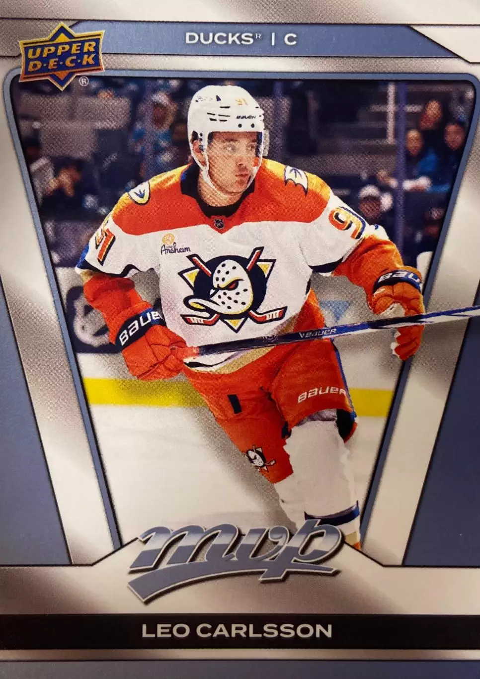 Хоккей. Карточка Leo Carlsson - Лео Карлссон Anaheim Ducks-Анахайм Дакс НХЛ/NHL