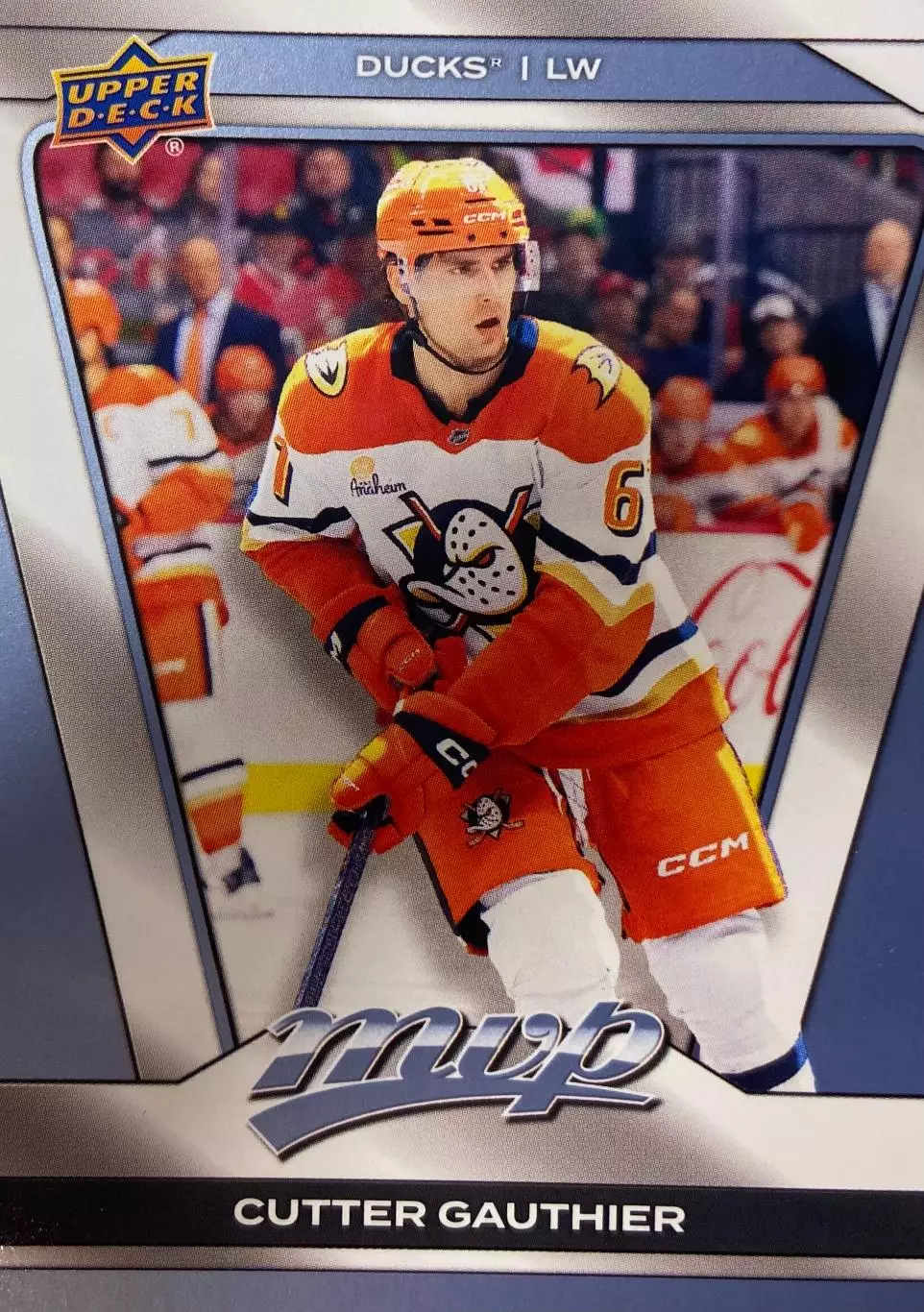 Хоккей. Карточка Cutter Gauthier-Каттер Готье Anaheim Ducks-Анахайм Дакс НХЛ/NHL