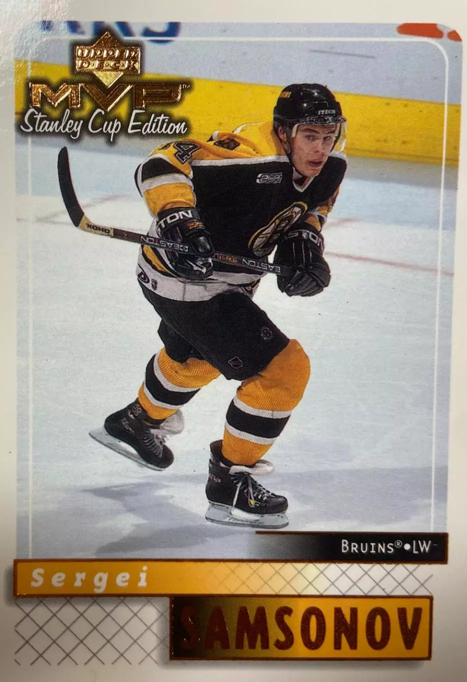 Карточка Сергей Самсонов Boston Bruins/Бостон Брюинз, Динамо,ЦСКА Москва НХЛ/NHL