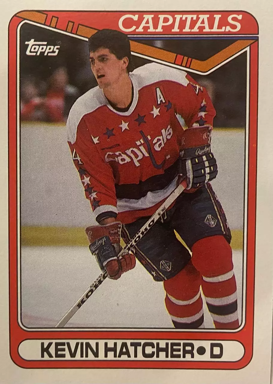 Хоккей Карточка Kevin Hatcher-Кевин Хэтчер Washington Capitals-Вашингтон НХЛ-NHL