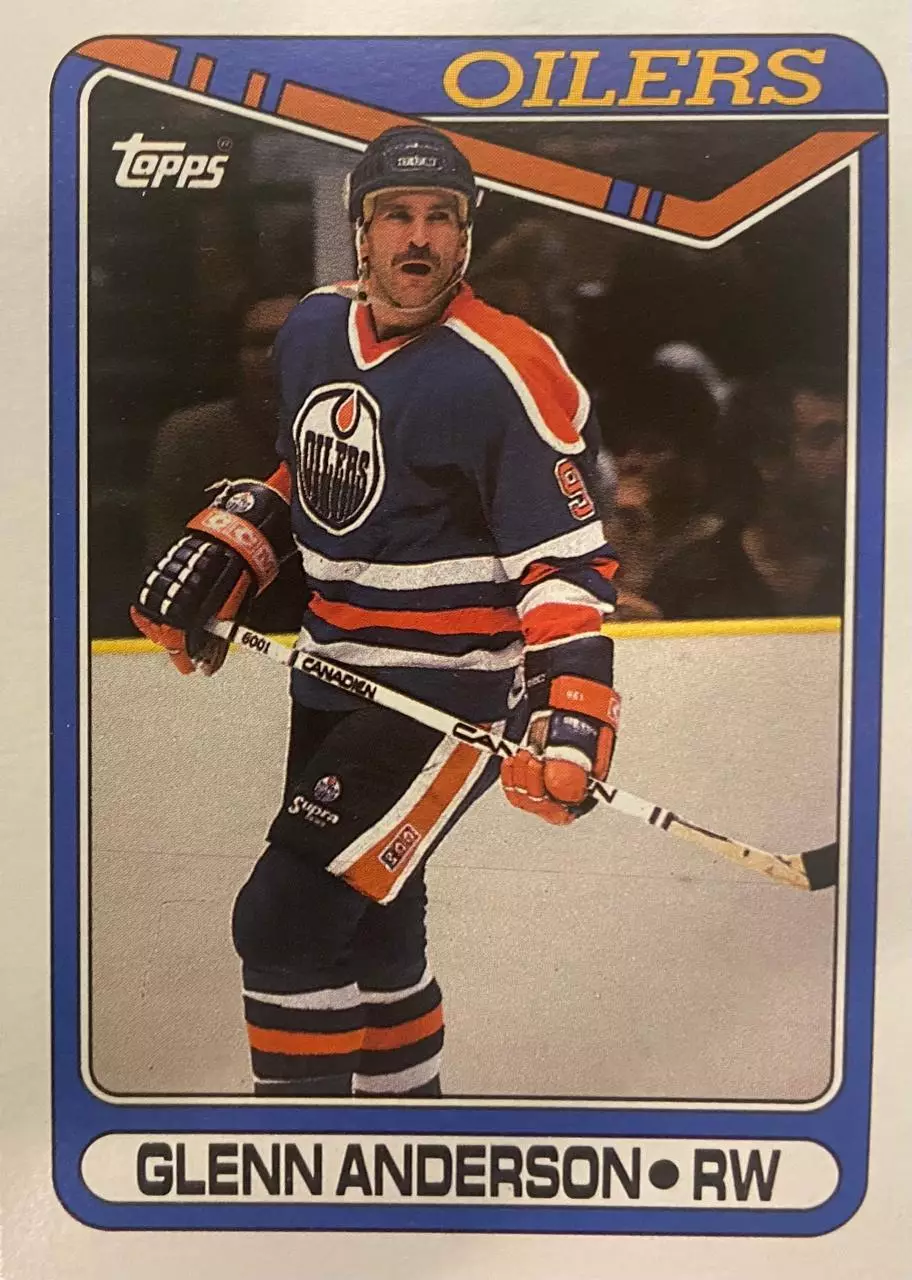 Хоккей. Карточка Glenn Anderson-Гленн Андерсон Edmonton Oilers-Эдмонтон НХЛ-NHL