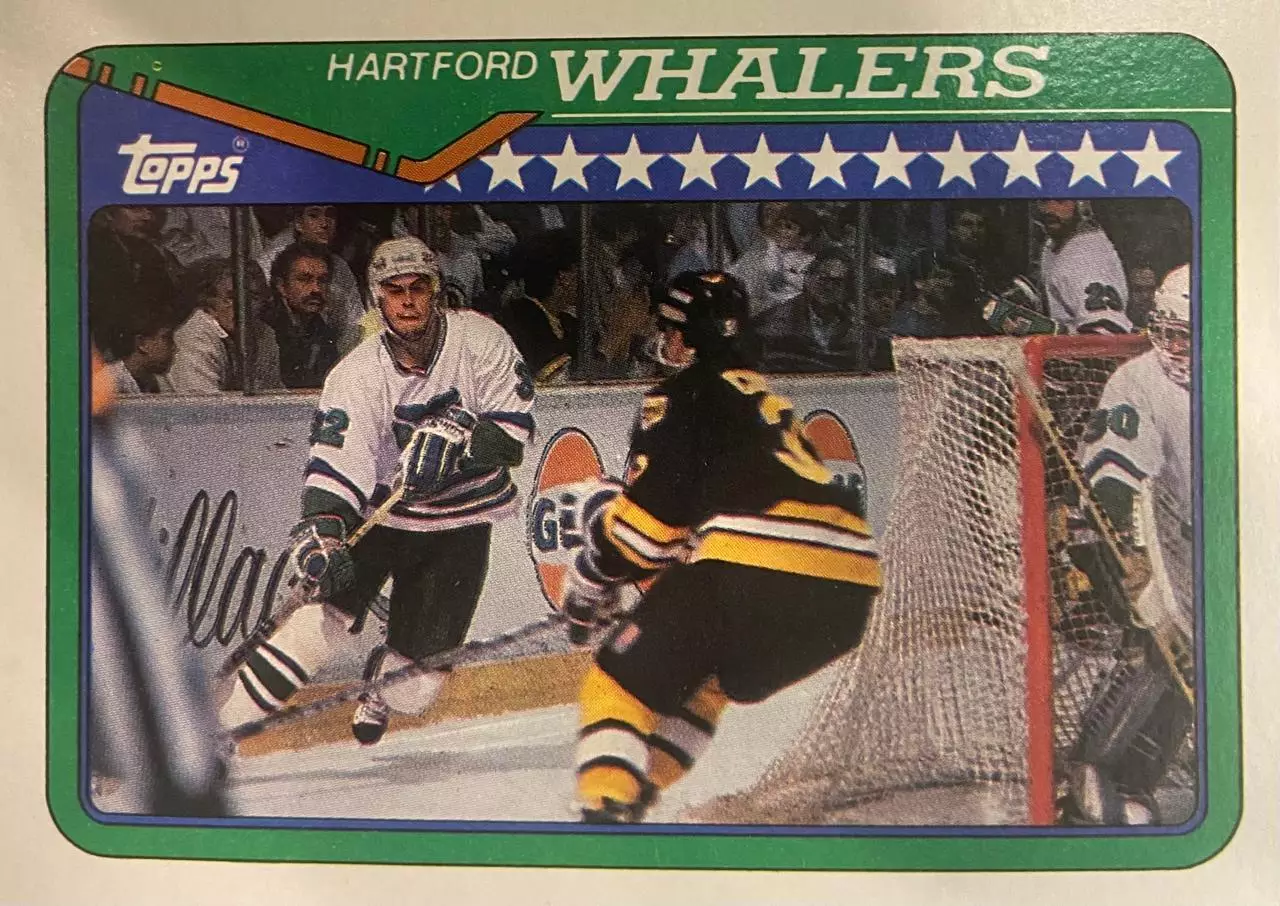 Хоккей. Карточка Brad Shaw-Брэд Шоу Hartford Whalers - Хартфорд Уэйлерс НХЛ/NHL
