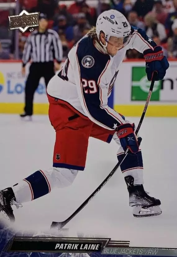 Хоккей Карточка Patrik Laine-Патрик Лайне Columbus Blue Jackets-Коламбус НХЛ NHL