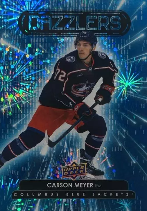 Хоккей Карточка Carson Meyer-Карсон Мейер Columbus Blue Jackets-Коламбус НХЛ/NHL