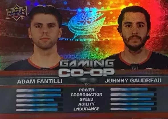 Карточка Адам Фантилли - Джонни Годро Columbus Blue Jackets - Коламбус НХЛ/NHL