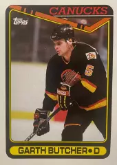 Хоккей. Карточка Garth Butcher - Гарт Батчер Vancouver Canucks-Ванкувер НХЛ/NHL