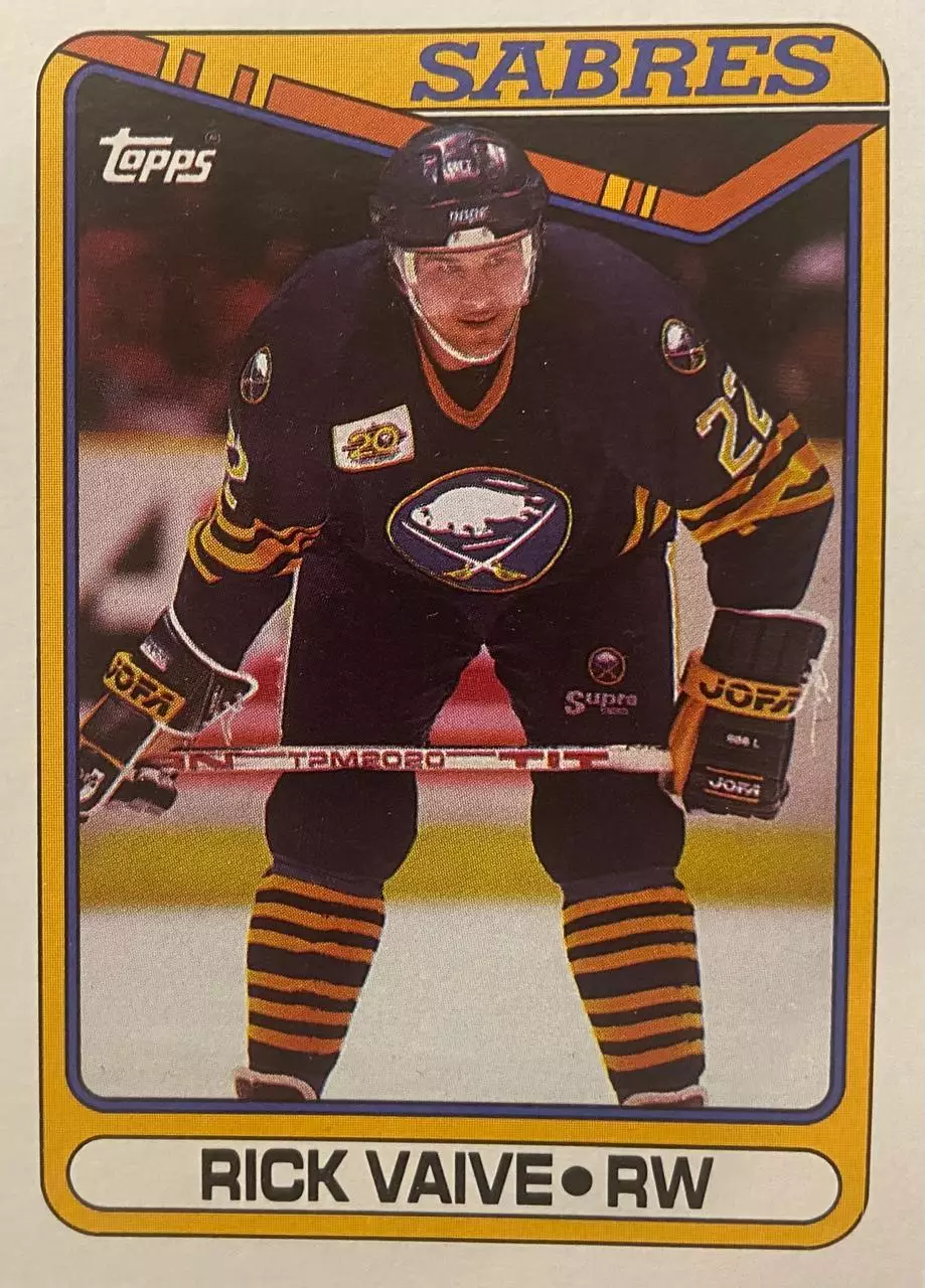 Хоккей. Карточка Rick Vaive - Рик Вэйв Buffalo Sabres - Баффало Сейбрз НХЛ/NHL