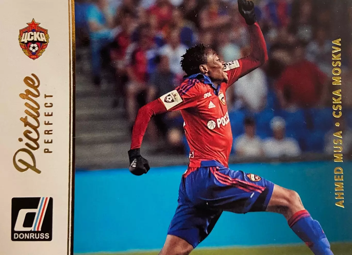 Футбол. Карточка Ahmed Musa-Ахмед Муса ЦСКА Москва, Лестер Panini/Панини 2016/17
