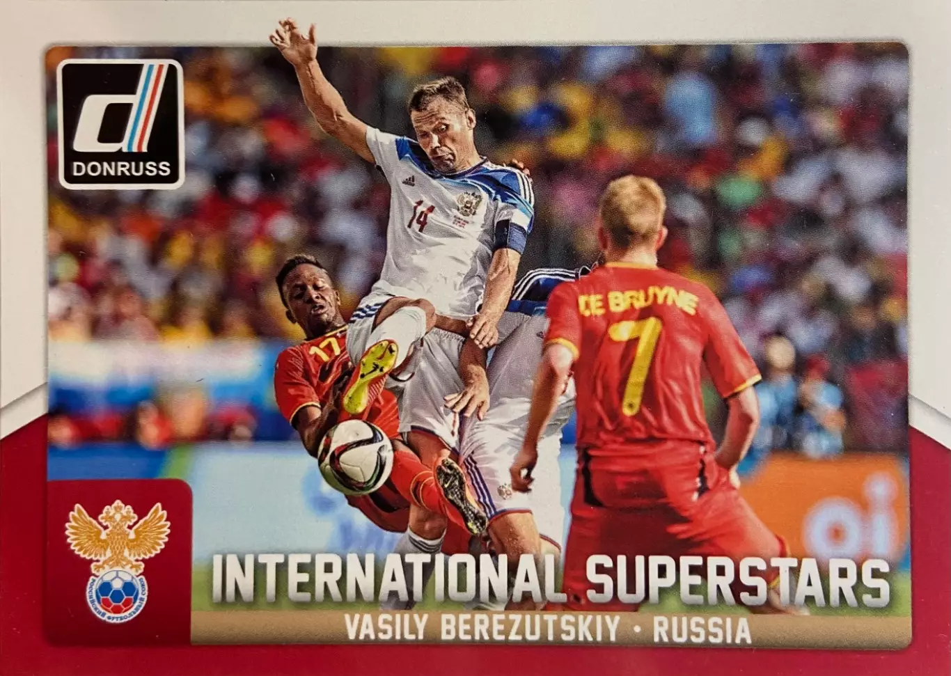 Футбол. Карточка Василий Березуцкий Россия, ЦСКА Москва Panini/Панини 2015