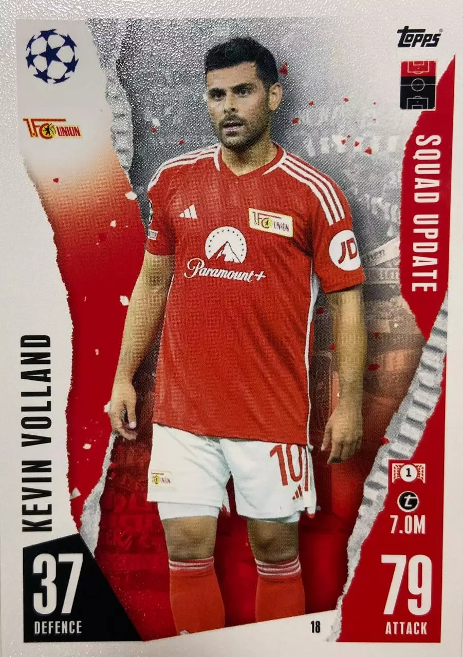 Футбол. Карточка Kevin Volland/Кевин Фолланд Унион,Монако Лига Чемпионов 2023/24