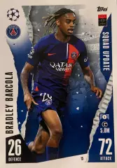 Футбол. Карточка Брэдли Баркола Пари Сен-Жермен/ПСЖ, Лион Лига Чемпионов 2023/24