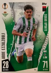 Футбол. Карточка Абде Эззалзули Барселона, Реал Бетис Лига Европы 2023/24 TOPPS