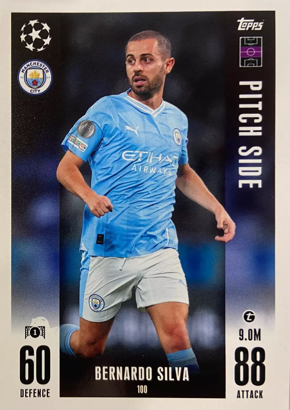 Футбол. Карточка Бернарду Силва Манчестер Сити, Монако Лига Чемпионов 2023/24