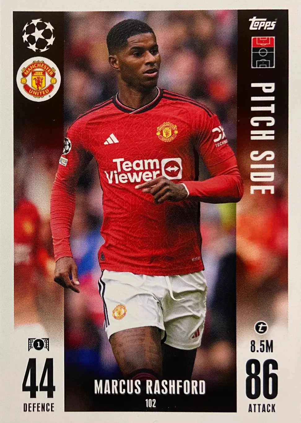 Футбол Карточка Rashford/Маркус Рашфорд Манчестер Юнайтед Лига Чемпионов 2023/24