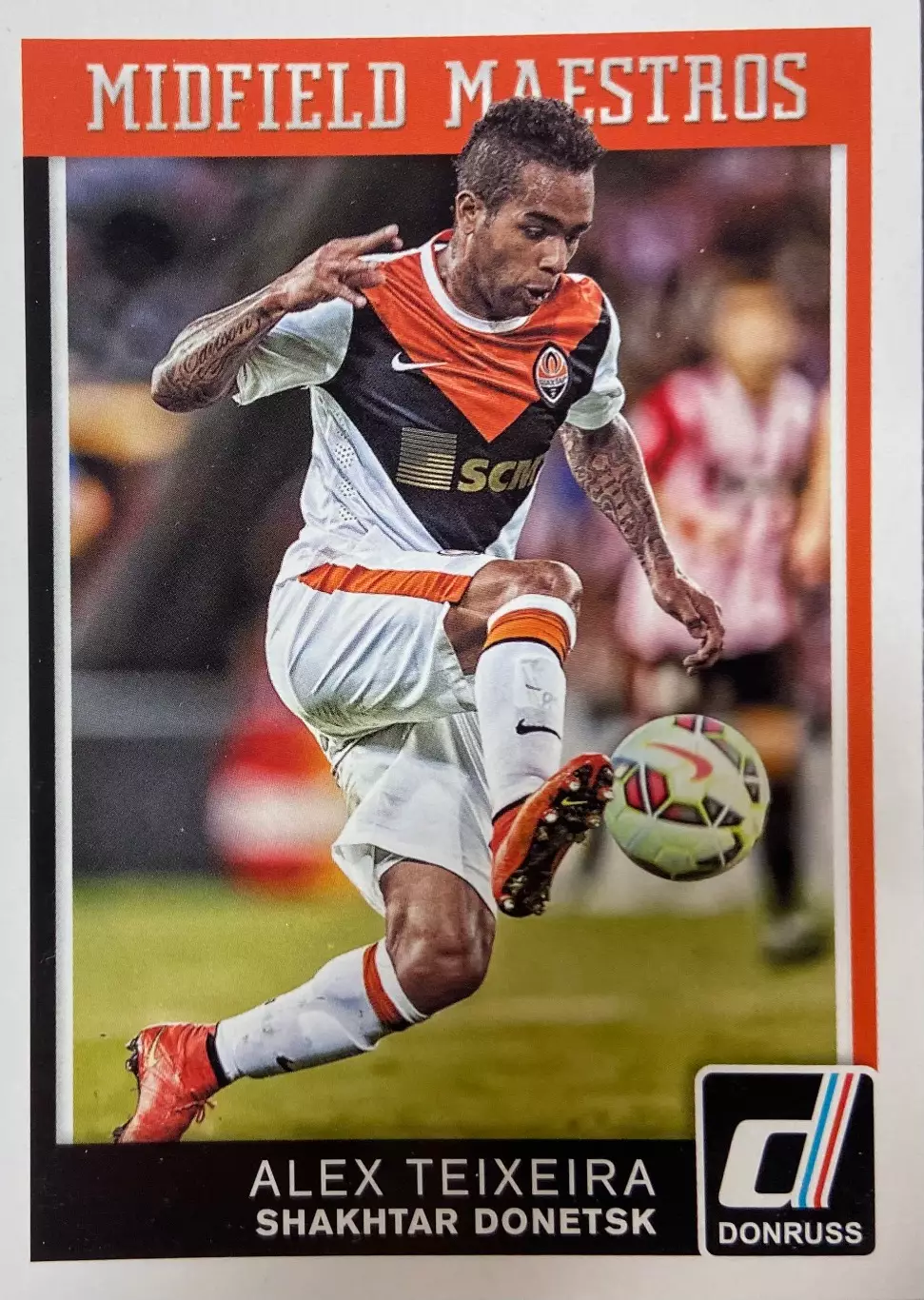 Футбол. Карточка Alex Teixeira/Алекс Тейшейра Шахтер Донецк Panini 2015