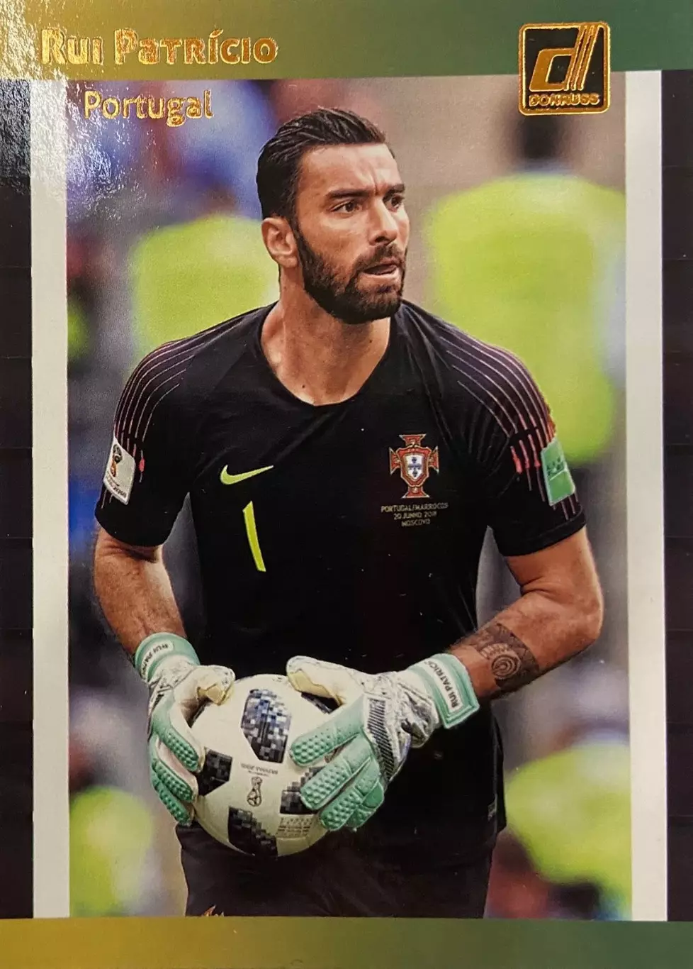 Футбол. Карточка Rui Patricio/Руй Патрисиу Португалия, Спортинг Panini 2018-19