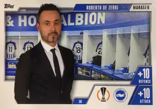 Футбол. Карточка Роберто Де Дзерби Брайтон, Марсель, Шахтер Лига Европы 2023/24