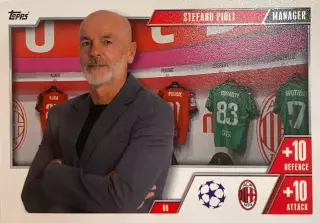 Футбол. Карточка Стефано Пиоли Милан, Интер,Ювентус,Кьево Лига Чемпионов 2023/24