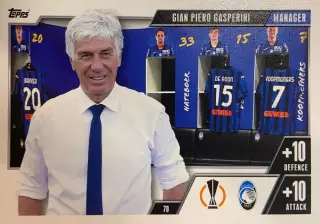 Футбол Карточка Джан Пьеро Гасперини Аталанта, Ювентус,Интер Лига Европы 2023/24