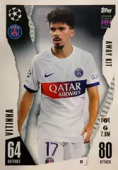 Футбол. Карточка Vitinha/Витинья Пари Сен-Жермен/ПСЖ Лига Чемпионов 2023/24