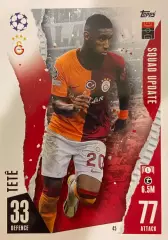 Футбол. Карточка Tete/Тете Галатасарай, Шахтер, Лион Лига Чемпионов 2023/24