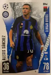 Карточка Алексис Санчес Интер,Барселона,Арсенал,Манчестер Юнайтед Лига Чемпионов