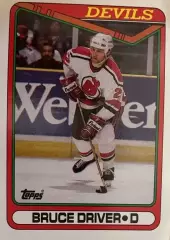 Хоккей. Карточка Bruce Driver - Брюс Драйвер New Jersey Devils - Девилз НХЛ-NHL