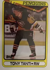 Хоккей. Карточка Tony Tanti - Тони Танти Pittsburgh Penguins - Питтсбург НХЛ/NHL