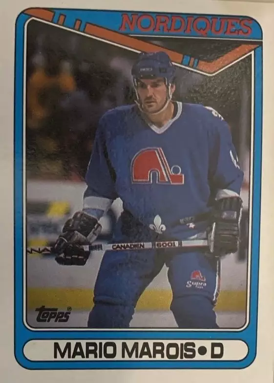 Хоккей. Карточка Mario Marois - Марио Маруа Quebec Nordiques - Квебек НХЛ/NHL