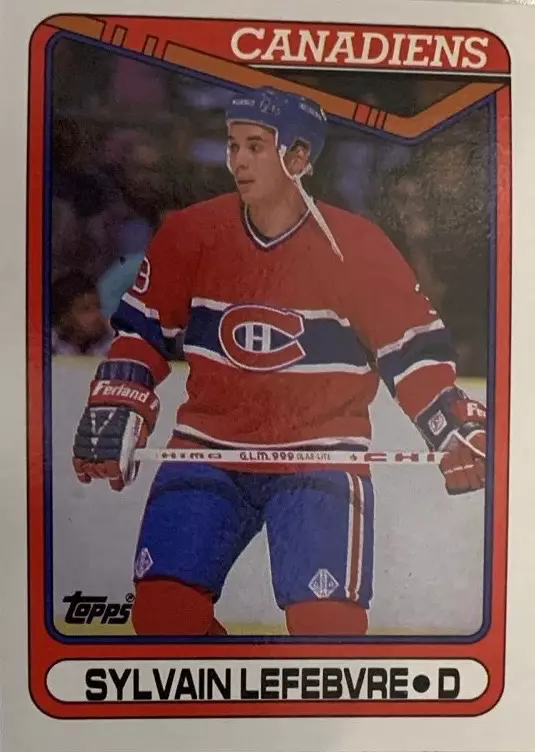 Карточка Sylvain Lefebvre - Сильван Лефевр Montreal Canadiens - Монреаль НХЛ/NHL