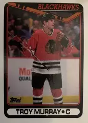 Хоккей. Карточка Troy Murray - Трой Мюррей Chicago Blackhawks - Чикаго НХЛ/NHL