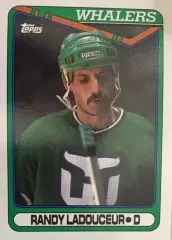 Хоккей Карточка Randy Ladouceur-Рэнди Ладосьер Hartford Whalers-Хартфорд НХЛ/NHL