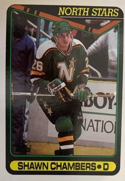 Карточка Shawn Chambers - Шон Чемберс Minnesota North Stars - Миннесота НХЛ/NHL