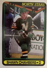 Карточка Shawn Chambers - Шон Чемберс Minnesota North Stars - Миннесота НХЛ/NHL