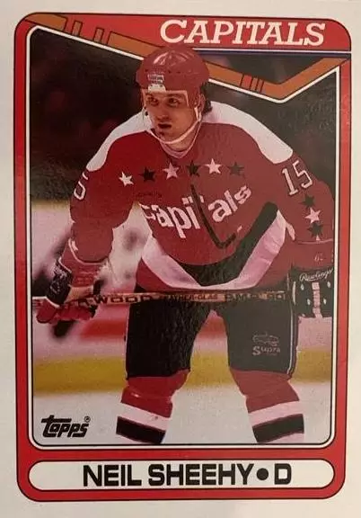 Хоккей. Карточка Neil Sheehy - Нил Шихи Washington Capitals - Вашингтон НХЛ/NHL