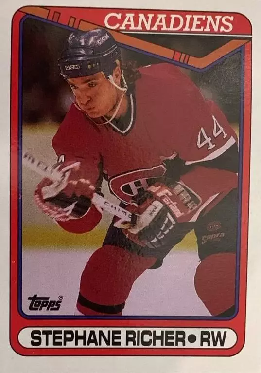 Хоккей. Карточка Stephane Richer-Стефан Рише Montreal Canadiens-Монреаль НХЛ-NHL