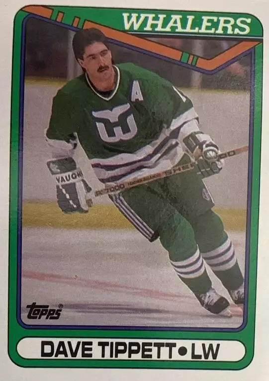 Хоккей. Карточка Dave Tippett - Дэйв Типпетт Hartford Whalers - Хартфорд НХЛ/NHL