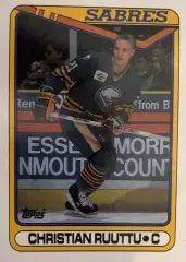 Хоккей Карточка Christian Ruuttu-Кристиан Руутту Buffalo Sabres-Баффало НХЛ-NHL