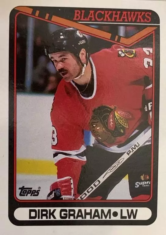 Хоккей Карточка Dirk Graham-Дирк Грэм Chicago Blackhawks-Чикаго Блэкхокс НХЛ/NHL