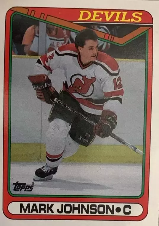 Карточка Mark Johnson-Марк Джонсон New Jersey Devils / Нью-Джерси Девилз НХЛ/NHL