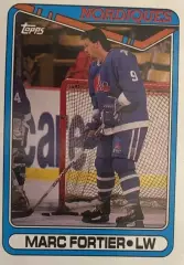 Хоккей Карточка Marc Fortier-Марк Фортье Quebec Nordiques-Квебек Нордикс НХЛ/NHL