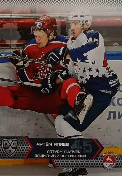 Хоккей. Карточка Артем Аляев Торпедо Нижний Новгород КХЛ сезон 2015/16 SeReal