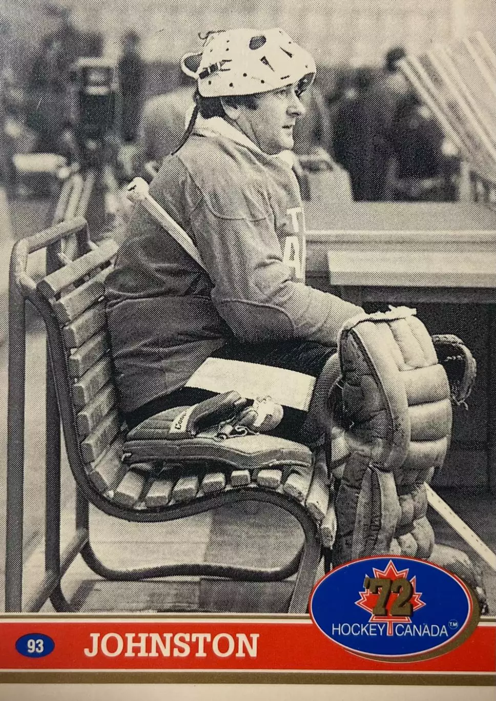 Хоккей Карточка Ed Johnston-Эдди Джонстон Канада,Чикаго,Бостон,Сент-Луис НХЛ/NHL