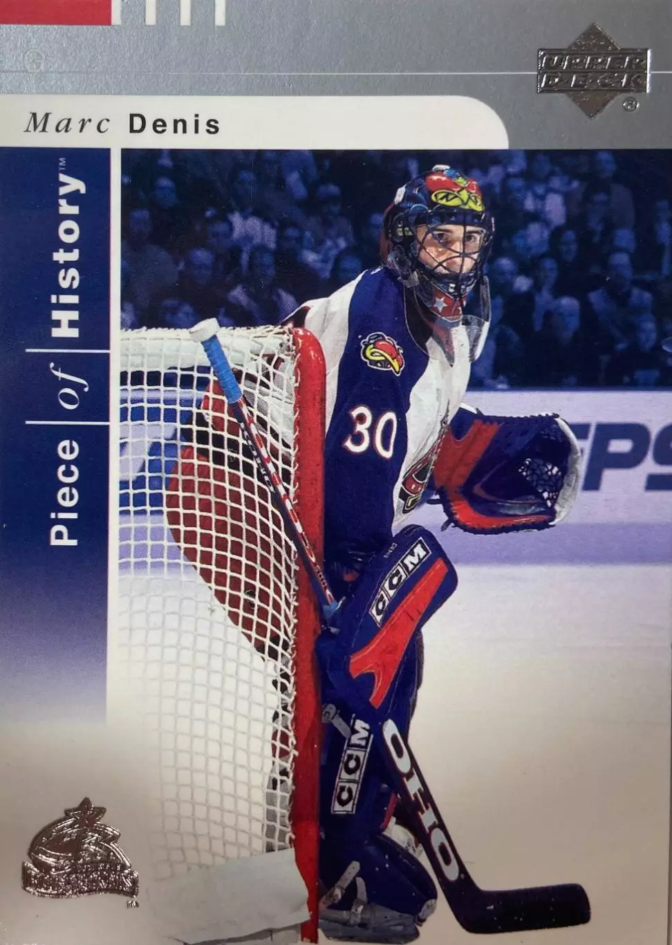 Хоккей. Карточка Marc Denis - Марк Дени Columbus Blue Jackets - Коламбус НХЛ-NHL