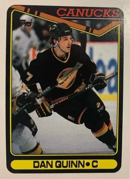 Хоккей. Карточка Dan Quinn - Дэн Куинн Vancouver Canucks-Ванкувер Кэнакс НХЛ/NHL