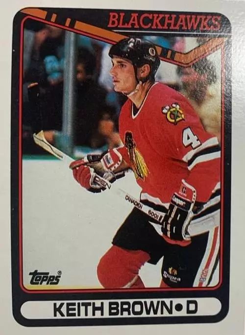 Хоккей Карточка Keith Brown-Кит Браун Chicago Blackhawks-Чикаго Блэкхокс НХЛ/NHL