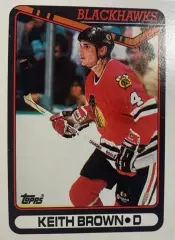 Хоккей Карточка Keith Brown-Кит Браун Chicago Blackhawks-Чикаго Блэкхокс НХЛ/NHL
