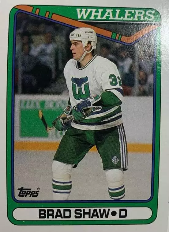 Хоккей. Карточка Brad Shaw-Брэд Шоу Hartford Whalers - Хартфорд Уэйлерс НХЛ-NHL