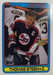Хоккей. Карточка Thomas Steen-Томас Стин Winnipeg Jets - Виннипег Джетс НХЛ/NHL