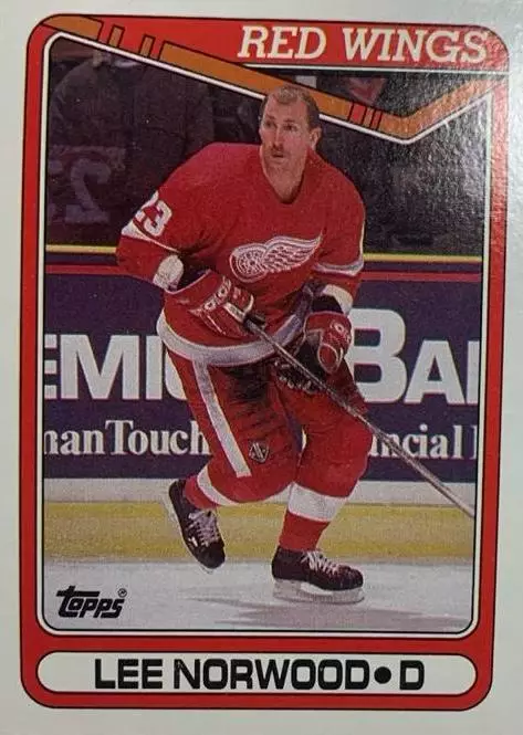 Хоккей. Карточка Lee Norwood - Ли Норвуд Detroit Red Wings - Детройт НХЛ/NHL